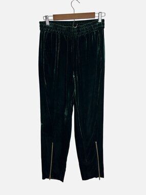 Sandro Green Velvet Jogger Pants  Size 2
